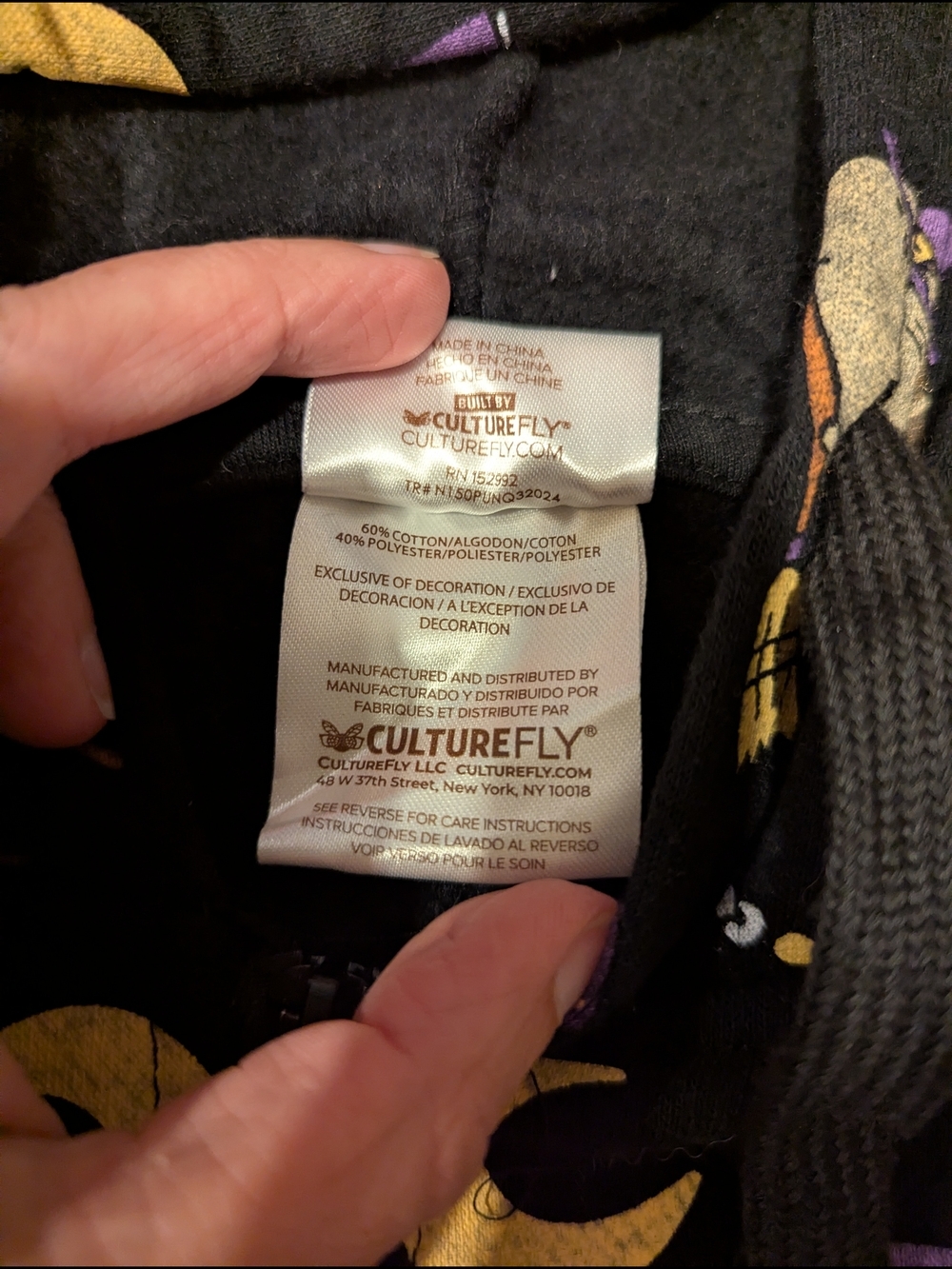 Black Pusheen Halloween Hoodie - Picture 6 of 7